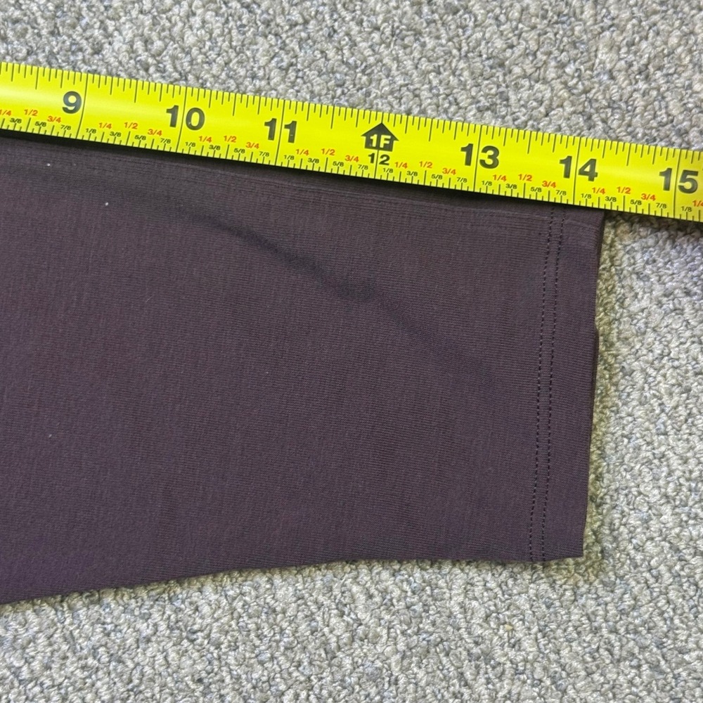 Athleta Womens XS Brown Dolman 3/4 Sleeve Boat Neck Back Cutout Top EUC - Picture 5 of 9